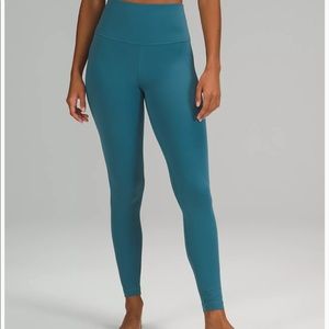 Lululemon leggings, used, mild pill on inner thigh